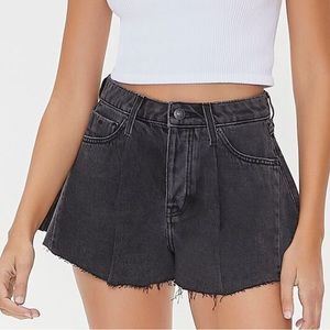 Forever 21 Raw-Cut Denim Shorts